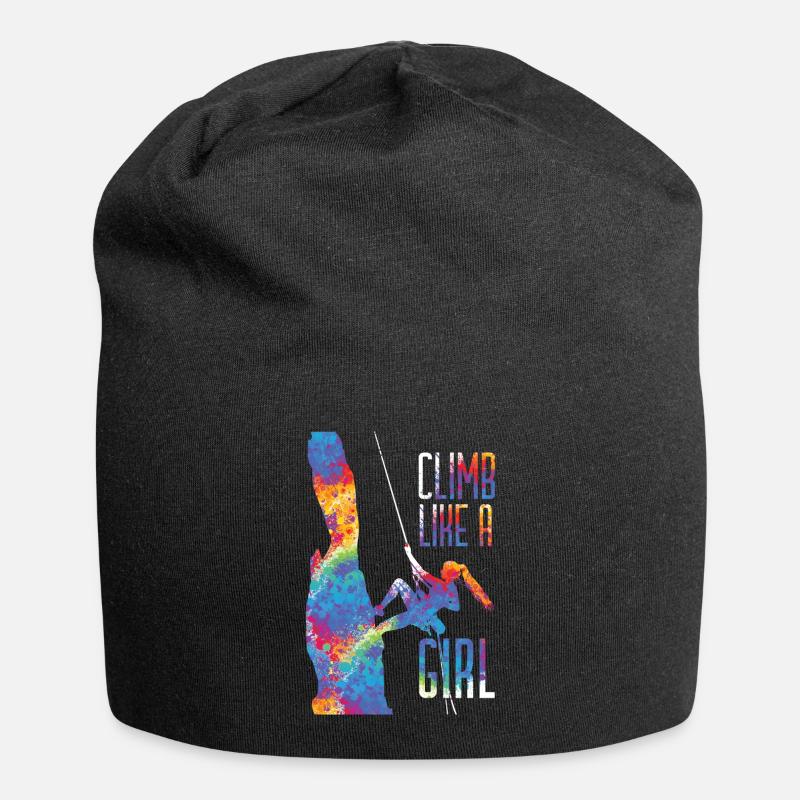 Grimper Comme Une Fille Escalade Bouldern - Bonnet en jersey - noir