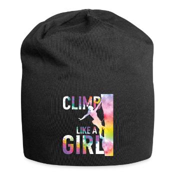 Grimpeurs grimpeurs Bouldern Alpinisme - Bonnet en jersey - noir - Devant