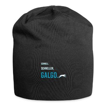 Galgo Greyhound Greyhound Holder Gift Idea - Jersey Beanie - black - Front