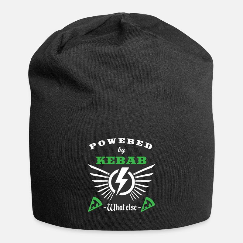 POWERED BY KEBAB - Jersey Beanie - black
