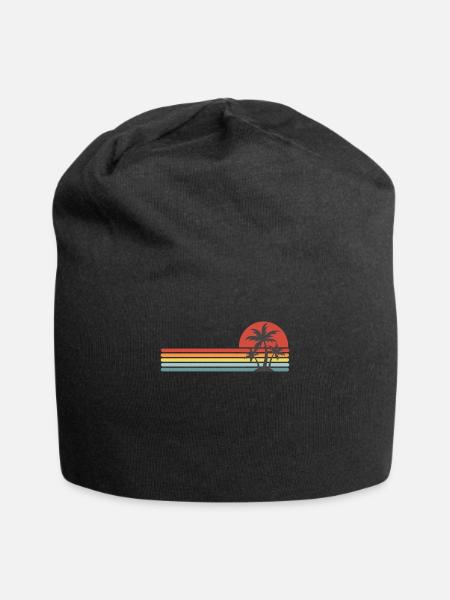 Palm Beach ist zurück Sommer - Jersey-Beanie - Schwarz