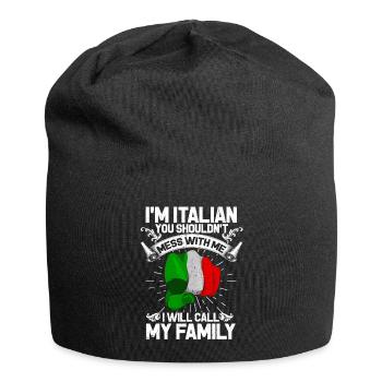 Italy - Jersey Beanie - black - Front