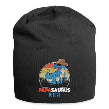 Papasaurus Rex Famille Papa - Bonnet en jersey - noir - Devant