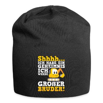 Großer Bruder Bagger - Jersey-Beanie - Schwarz - Vorne