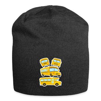 Bus scolaire Enfants Garçons Filles - Bonnet en jersey - charbon - Devant