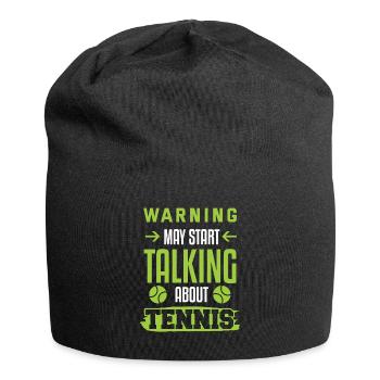 Tennis tennis tennis court de tennis - Bonnet en jersey - noir - Devant