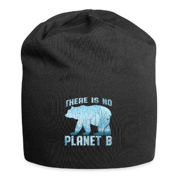 No Planet B - Jersey Beanie - black - Front