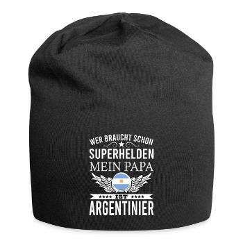 Argentinien Argentinier Spruch - Jersey-Beanie - Schwarz - Vorne