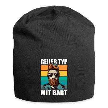 Bart Bartträger bartpflege Schnurrbart Hipster - Jersey-Beanie - Schwarz - Vorne