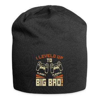 I Leveled Up To Big Bro - Neuer Gaming Bruder - Jersey-Beanie - Schwarz - Vorne