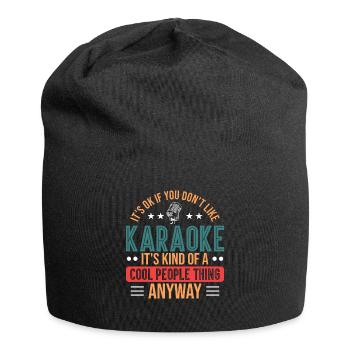 Chanteurs Karaoke - Bonnet en jersey - noir - Devant