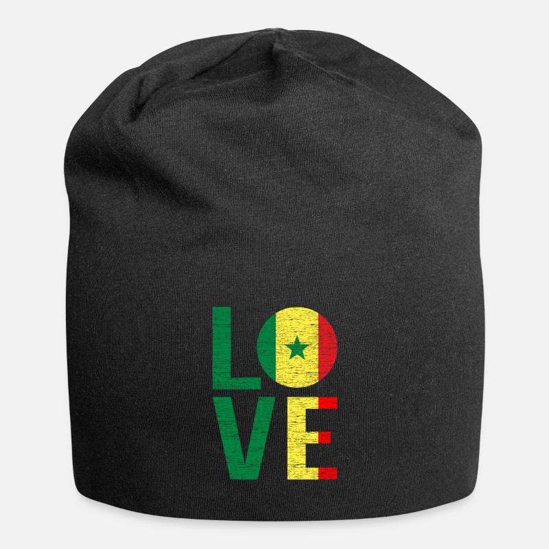 Sénégal - Bonnet en jersey - noir