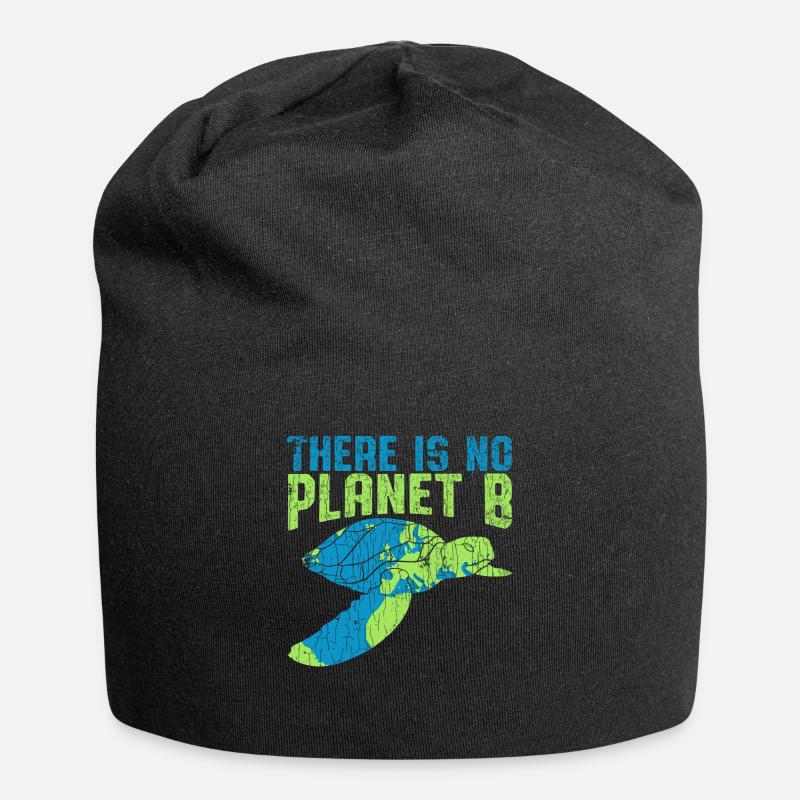 No Planet B - Jersey-Beanie - Schwarz