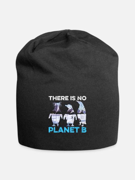 No Planet B - Jersey-Beanie - Schwarz