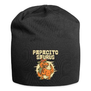 Papacito Saurus Papà T rex Regalo Dinosaurio - Jersey Beanie - black - Front