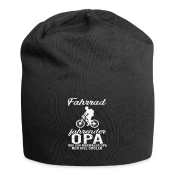 Mountainbike Opa - Jersey-Beanie - Schwarz - Vorne