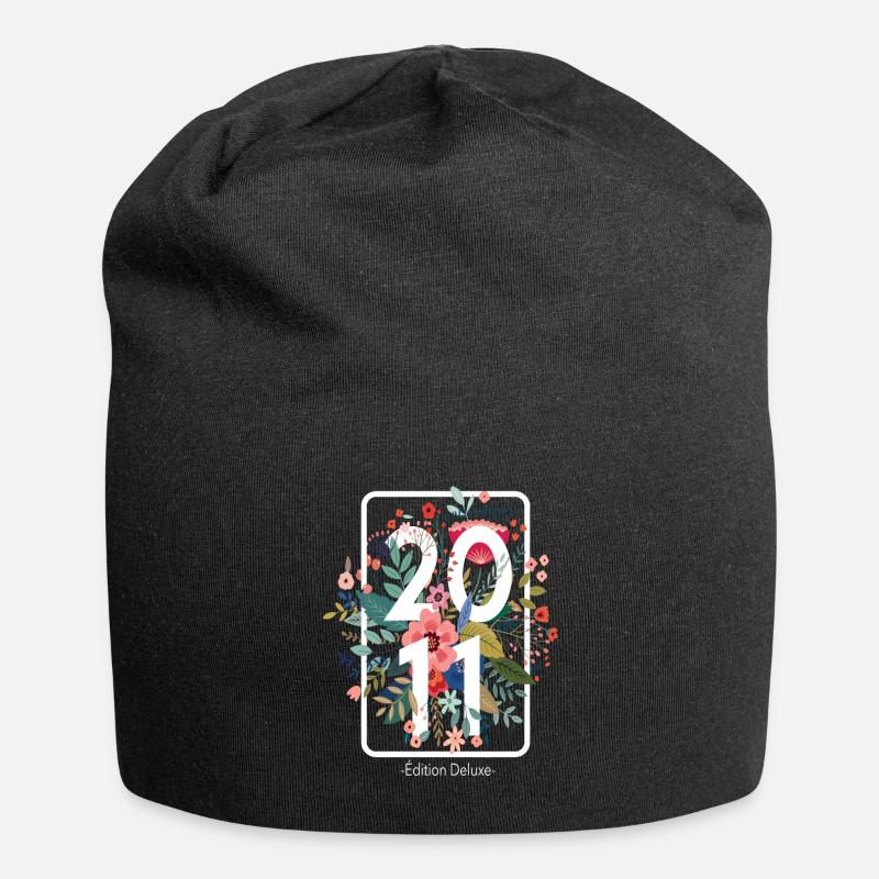 Beau cadeau d'anniversaire de 10 ans pour bébé - Bonnet en jersey - noir