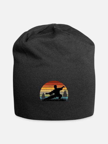 Qigong Tai Chi - Jersey-Beanie - Schwarz