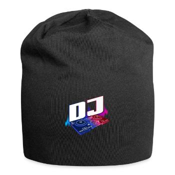 DJ DJ Disco Deejay Turntable cadeau - Bonnet en jersey - noir - Devant