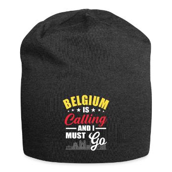 Belgique - Bonnet en jersey - charbon - Devant