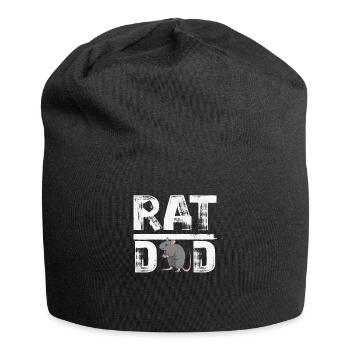 Ratte Hausratten Kanalratten Wanderratten Ratten - Jersey-Beanie - Schwarz - Vorne