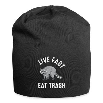 Raton laveur lynx Furet Marder Cadeau Racoon - Bonnet en jersey - noir - Devant