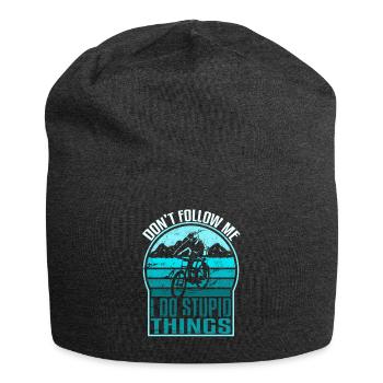 Don t follow me I do stupid Things - Bonnet en jersey - charbon - Devant