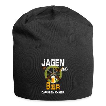 Wild Jagd Hirsch Evolution Waidmann Lustig Mann - Jersey-Beanie - Schwarz - Vorne