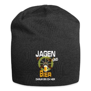 Wild Jagd Hirsch Evolution Waidmann Lustig Mann - Jersey-Beanie - Anthrazit - Vorne