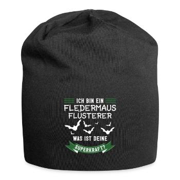 Bat Tierliebhaber Fledermäuse - Jersey-Beanie - Schwarz - Vorne