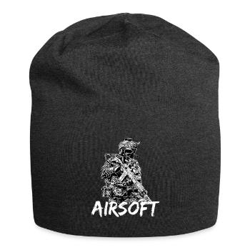 Airsoft /Softair / Softgun / AEG Airsoft Milsim - Jersey-Beanie - Anthrazit - Vorne