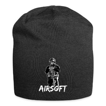 Airsoft /Softair / Softgun / AEG Airsoft Milsim - Jersey-Beanie - Anthrazit - Vorne