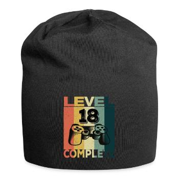 18th Birthday Young Man 2003 Level 18 Years Game - Jersey Beanie - black - Front