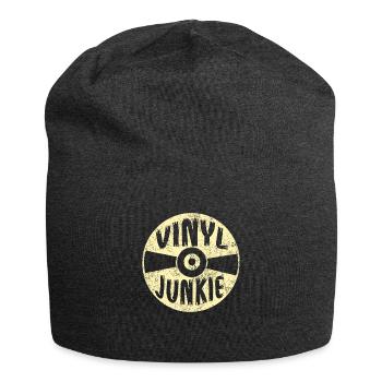 Vinyle Junkie Rétro Album Vintage Disque 1997 - Bonnet en jersey - charbon - Devant