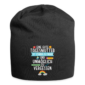 Erzieherin Gute Tagesmutter Kita Erzieher - Jersey-Beanie - Schwarz - Vorne