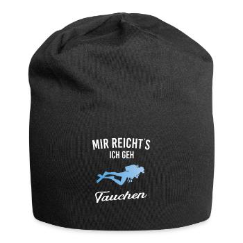 mir reichts ich geh Tauchen - Jersey-Beanie - Schwarz - Vorne
