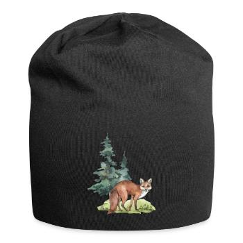 Forêt de Renard - Bonnet en jersey - noir - Devant