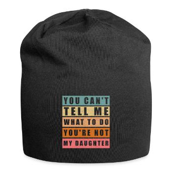 Papa idée de cadeau | Fête des pères cadeau d’anniversaire - Bonnet en jersey - noir - Devant