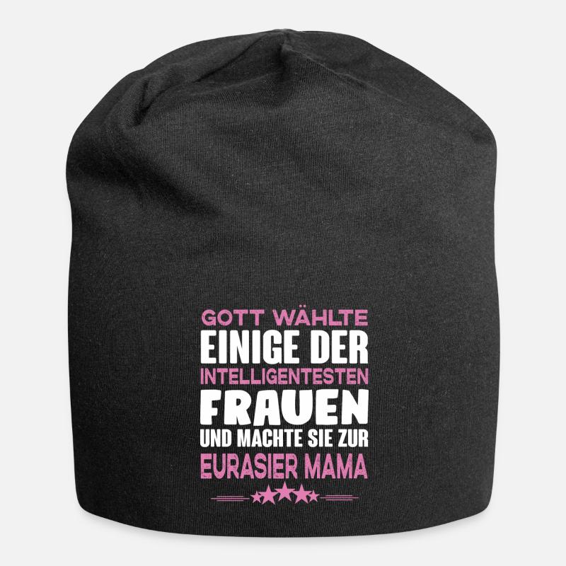 Eurasier Hund - Eurasier - Jersey-Beanie - Schwarz