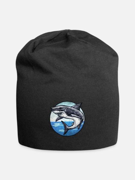 Megalodon - Jersey-Beanie - Schwarz