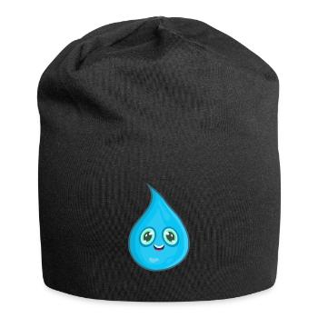 Gouttes d’eau - Bonnet en jersey - noir - Devant