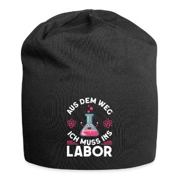 Chemiker Labor Chemielaborant - Jersey-Beanie - Schwarz - Vorne