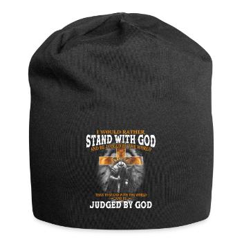 Religion Christentum - Jersey-Beanie - Schwarz - Vorne