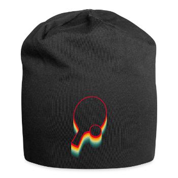 Retro Table Tennis Pingpong Paddle - Jersey Beanie - black - Front