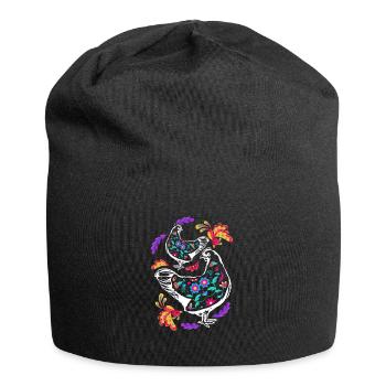 Colorful chickens - Jersey Beanie - black - Front