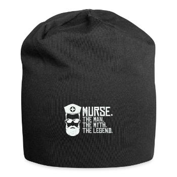 Murse Man Der Mythos Die Legende - Jersey-Beanie - Schwarz - Vorne