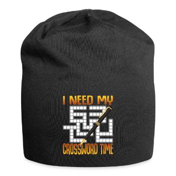 Crossword Puzzle Puzzle Swords Crossword Puzzle - Jersey Beanie - black - Front