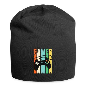 Gamer Console Controller Retro Gaming - Jersey Beanie - black - Front