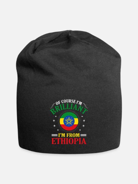 Ethiopia - Jersey Beanie - black