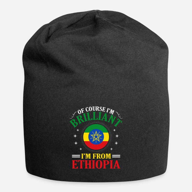 Ethiopia - Jersey Beanie - black